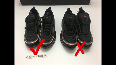 real vs fake undefeated x nike air max 97s|air max 97 release 2020.